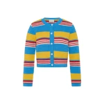 Posse Tammy Cardigan in Blue Multistripe | Cardigan | Coveti
