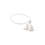 Posse Tassel Belt in Cream | Belts | Coveti