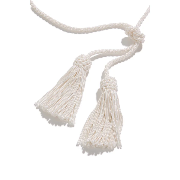 Posse Tassel Belt in Cream | Belts | Coveti, view 4