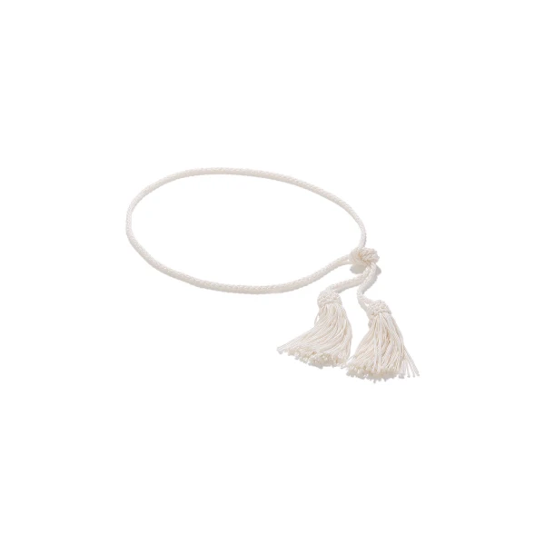 Posse Tassel Belt in Cream | Belts | Coveti