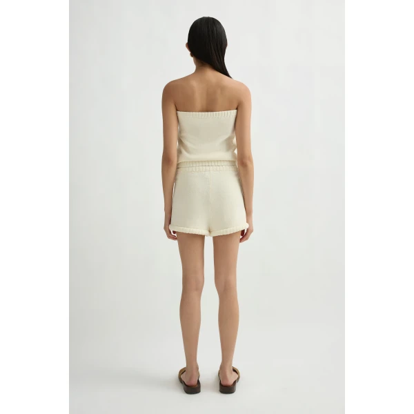 Posse Teo Short in Ivory | Shorts | Coveti, view 5