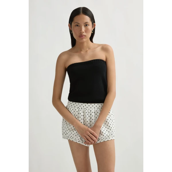 Posse Teo Strapless Top in Black | Sleeveless | Coveti, view 2