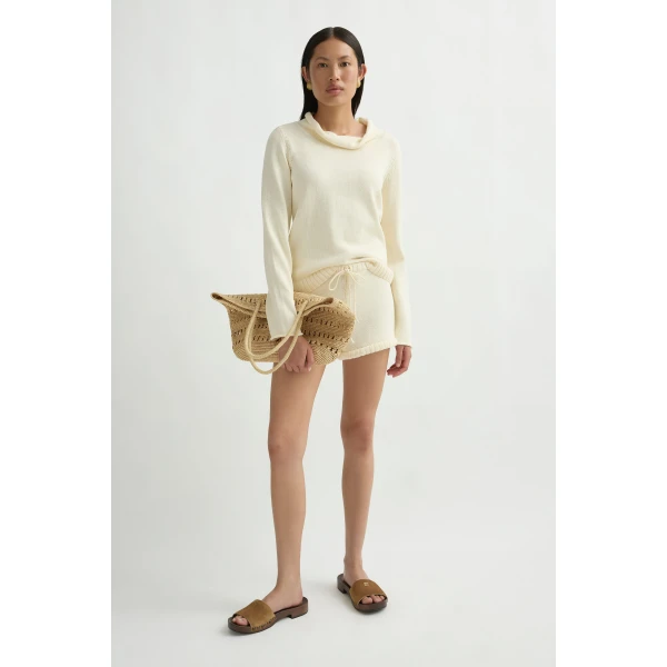 Posse Teo Sweater in Ivory | Sweaters | Coveti, view 2