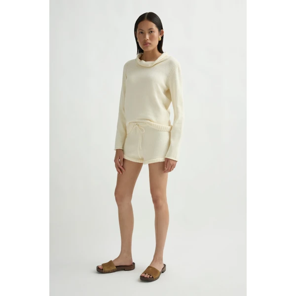 Posse Teo Sweater in Ivory | Sweaters | Coveti, view 4