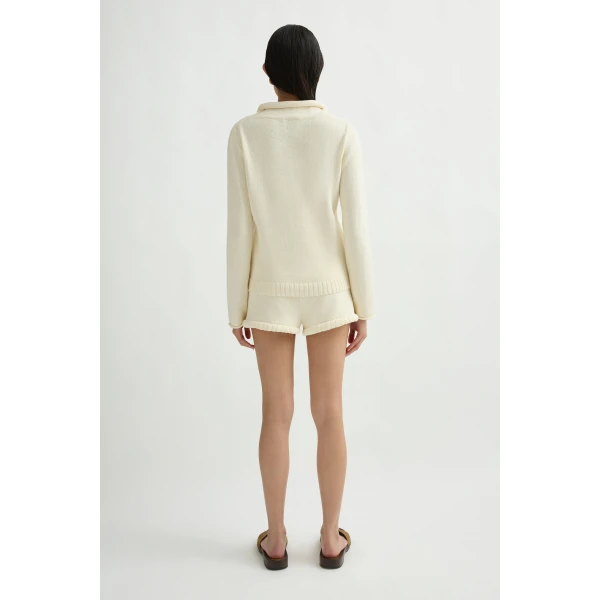 Posse Teo Sweater in Ivory | Sweaters | Coveti, view 5