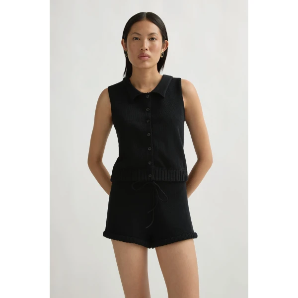 Posse Teo Top in Black | Tops | Coveti, view 2