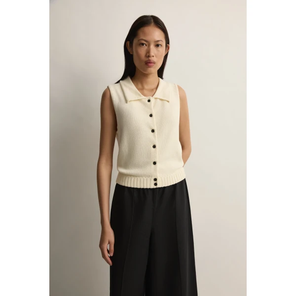 Posse Teo Top in Ivory | Tops | Coveti, view 2