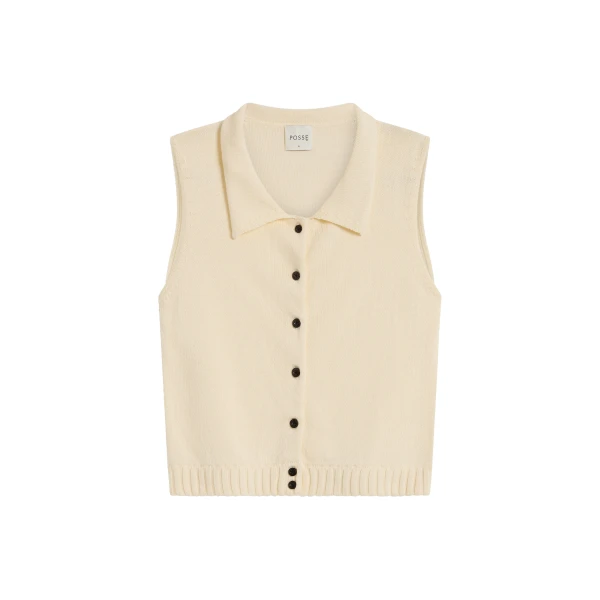 Posse Teo Top in Ivory | Tops | Coveti