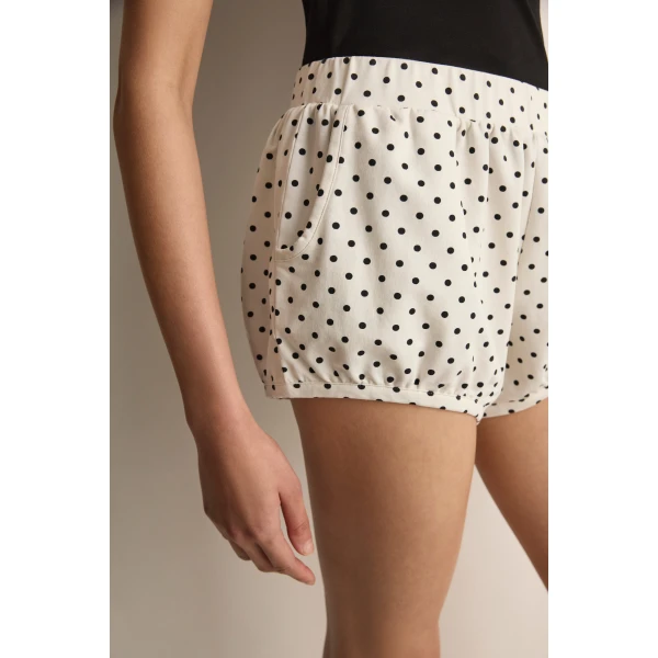 Posse Tommy Short in Ivory Black Polka Dot | Shorts | Coveti, view 5