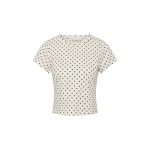 Posse Tommy Tee in Ivory Black Polka Dot | T-shirts | Coveti