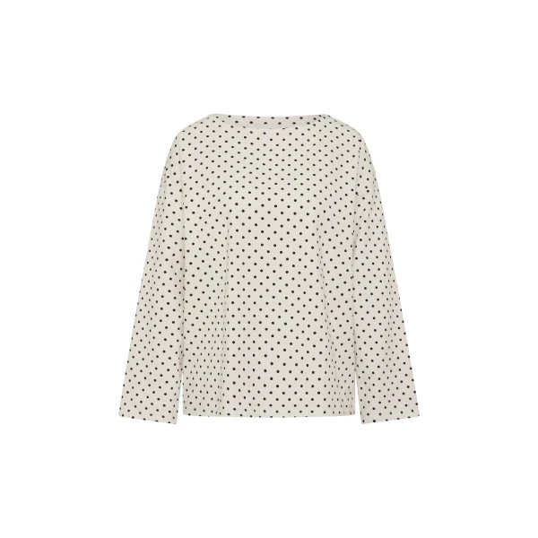 Posse Tommy Top in Ivory Black Polka Dot | Tops | Coveti