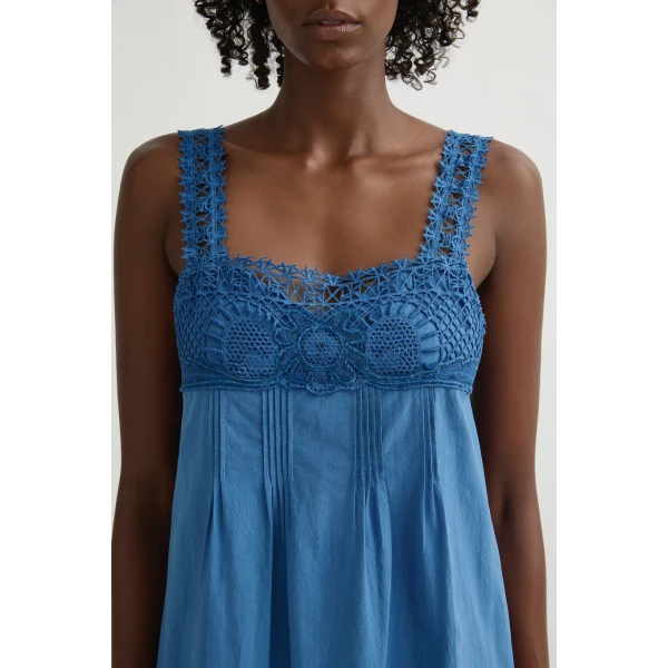 Posse Veda Dress in Azure | Midi Dresses | Coveti, view 3