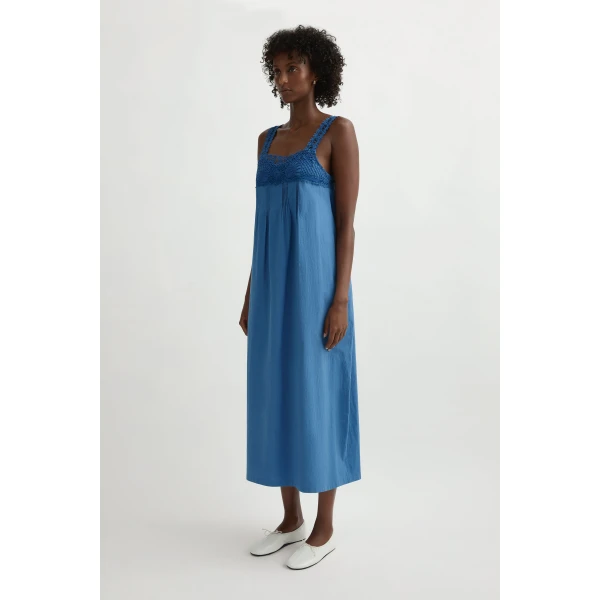 Posse Veda Dress in Azure | Midi Dresses | Coveti, view 4
