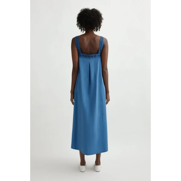 Posse Veda Dress in Azure | Midi Dresses | Coveti, view 5