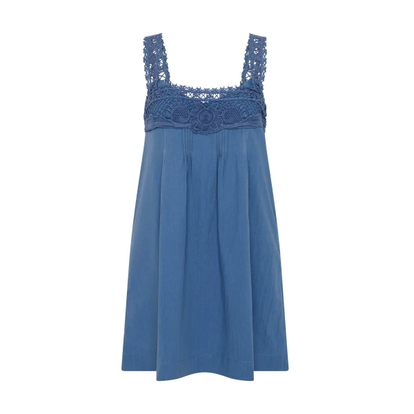 Posse Veda Mini Dress in Azure | Mini Dresses | Coveti