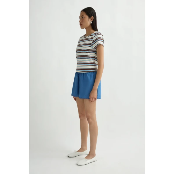 Posse Veda Short in Azure | Shorts | Coveti, view 4