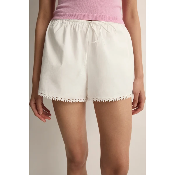 Posse Veda Short in Vintage White | Shorts | Coveti, view 2