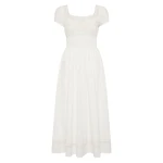 Posse Veda Sundress in Vintage White | Midi Dresses | Coveti