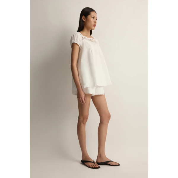 Posse Veda Top in Vintage White | Tops | Coveti, view 4