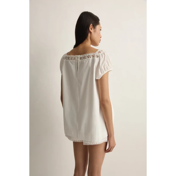 Posse Veda Top in Vintage White | Tops | Coveti, view 5