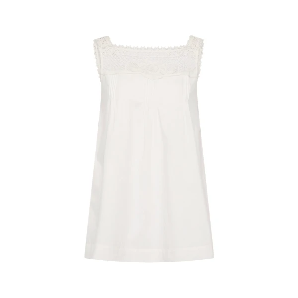 Posse Veda Tunic in Vintage White | Tops | Coveti