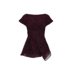 ROKSANDA Cirel Top in Burgundy | Tops | Coveti
