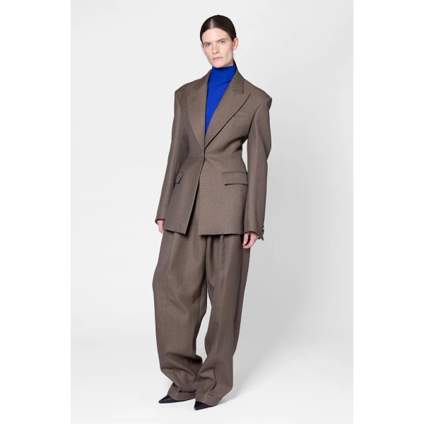 ROKSANDA Ivara Jacket in Brown Melange | Jackets | Coveti