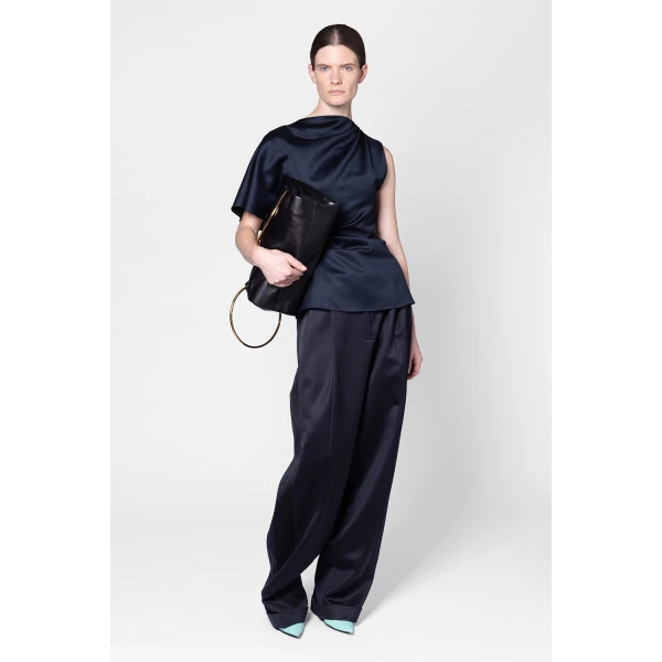 ROKSANDA Nomi Top in Navy | Tops | Coveti
