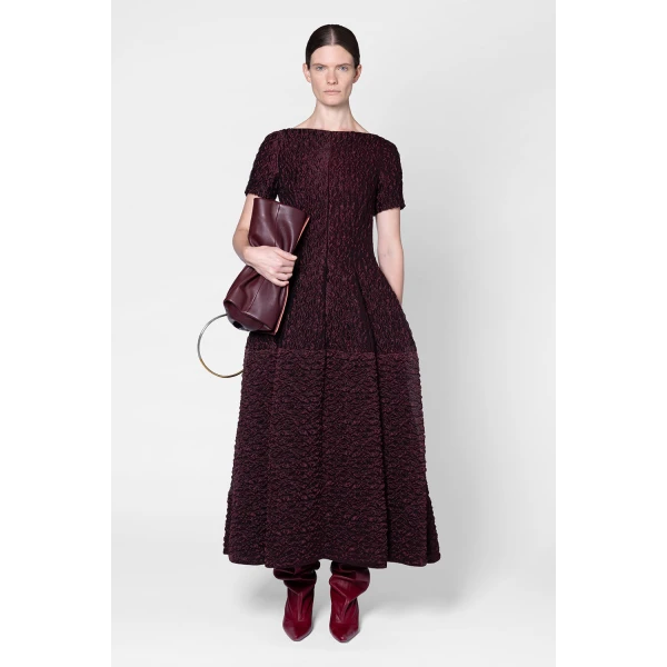 ROKSANDA Rune Dress in Burgundy | Maxi Dresses | Coveti