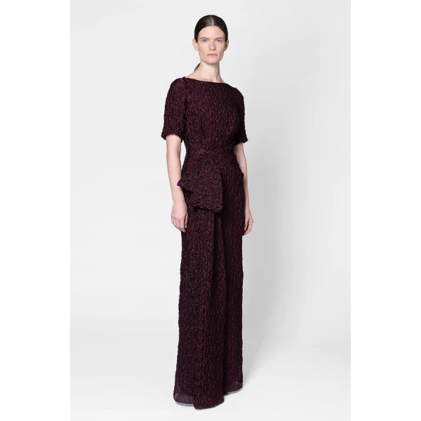 ROKSANDA Syla Dress in Burgundy | Evening Gowns | Coveti