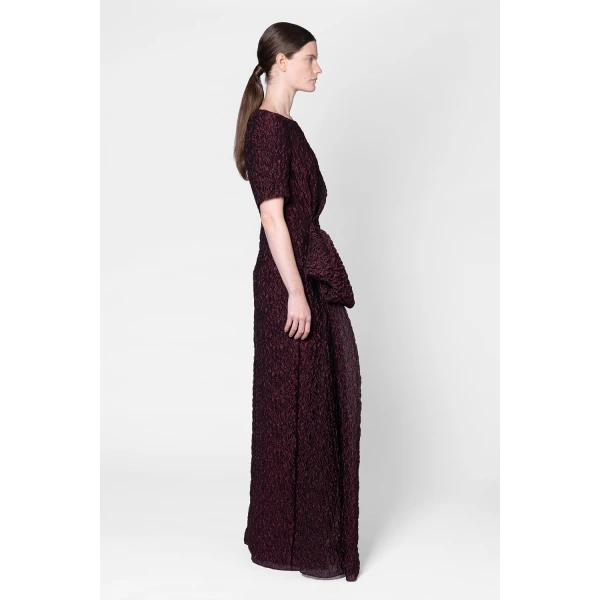 ROKSANDA Syla Dress in Burgundy | Evening Gowns | Coveti