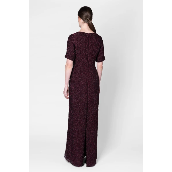 ROKSANDA Syla Dress in Burgundy | Evening Gowns | Coveti