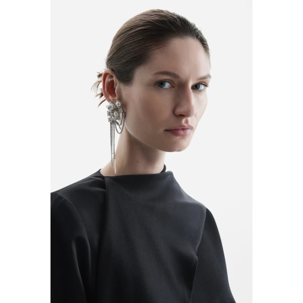 Rachel Gilbert Sapher Asymmetric Earring, view 2
