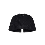 Rasario Sequin-Embroidered Cape in Black