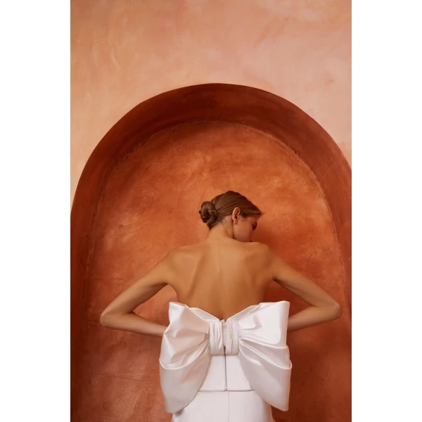 Rasario Diana Wedding Top in White, view 4