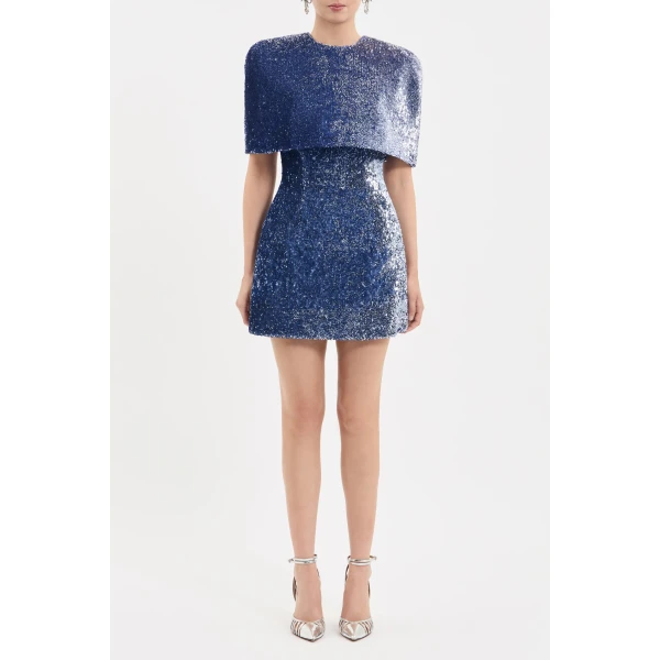 Rebecca Vallance Cambridge Cape in Blue Topaz | Cape | Coveti