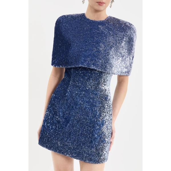 Rebecca Vallance Cambridge Cape in Blue Topaz | Cape | Coveti