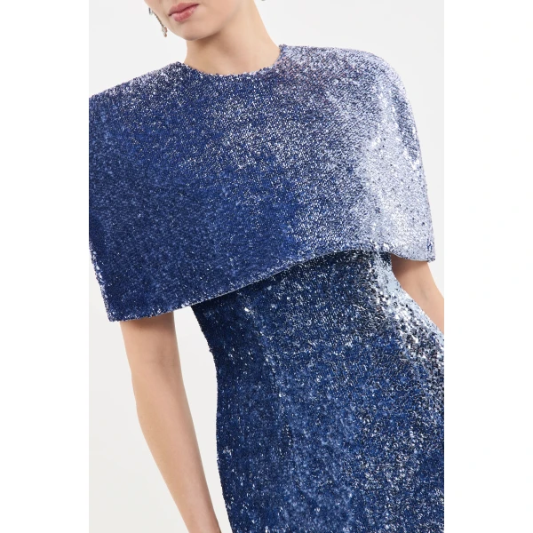 Rebecca Vallance Cambridge Cape in Blue Topaz | Cape | Coveti