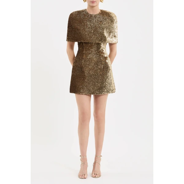 Rebecca Vallance Cambridge Cape in Gold | Cape | Coveti