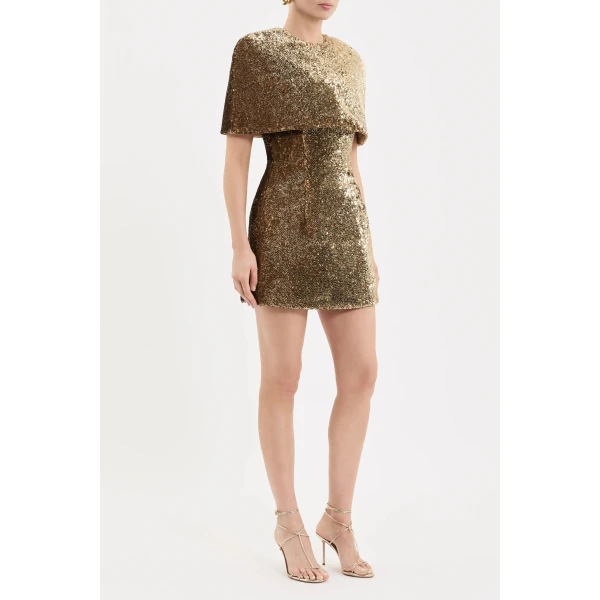 Rebecca Vallance Cambridge Cape in Gold | Cape | Coveti