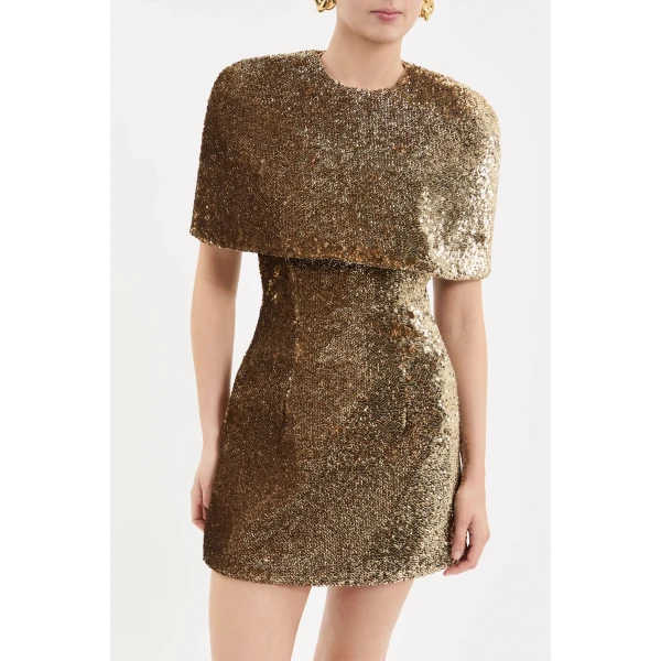 Rebecca Vallance Cambridge Cape in Gold | Cape | Coveti