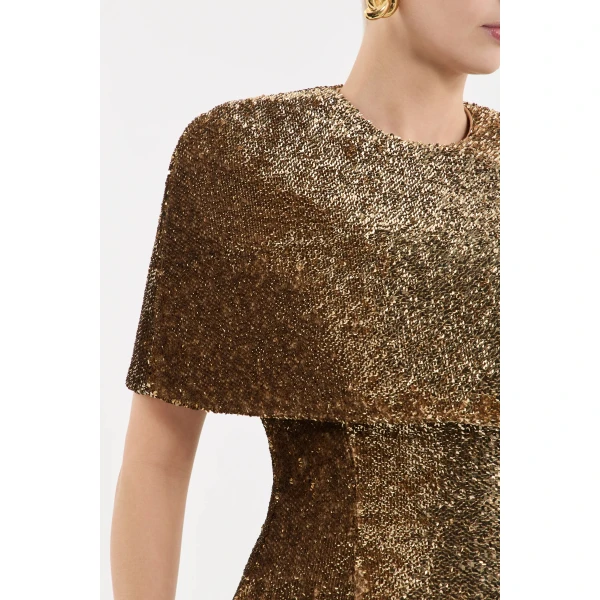 Rebecca Vallance Cambridge Cape in Gold | Cape | Coveti