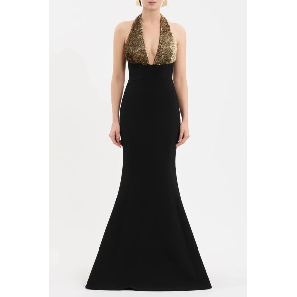Rebecca Vallance Cambridge Halter Gown | Evening Gowns | Coveti