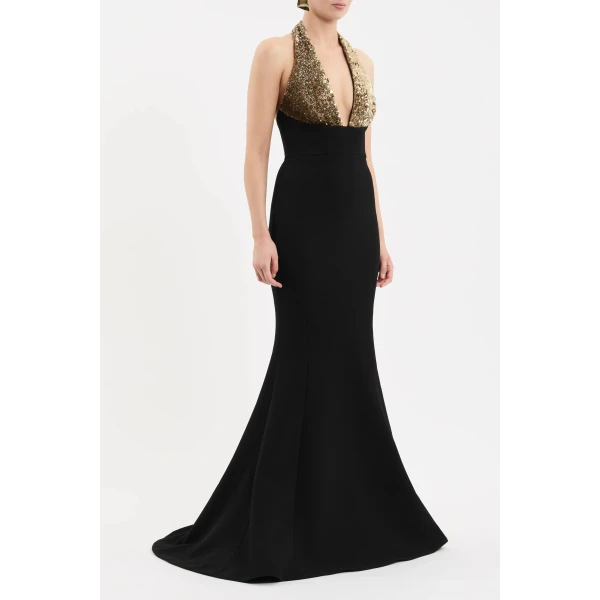 Rebecca Vallance Cambridge Halter Gown | Evening Gowns | Coveti