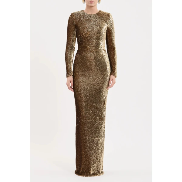 Rebecca Vallance Cambridge Long Sleeve Gown | Evening Gowns | Coveti