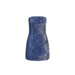Rebecca Vallance Cambridge Mini Dress in Blue Topaz | Mini Dresses | Coveti