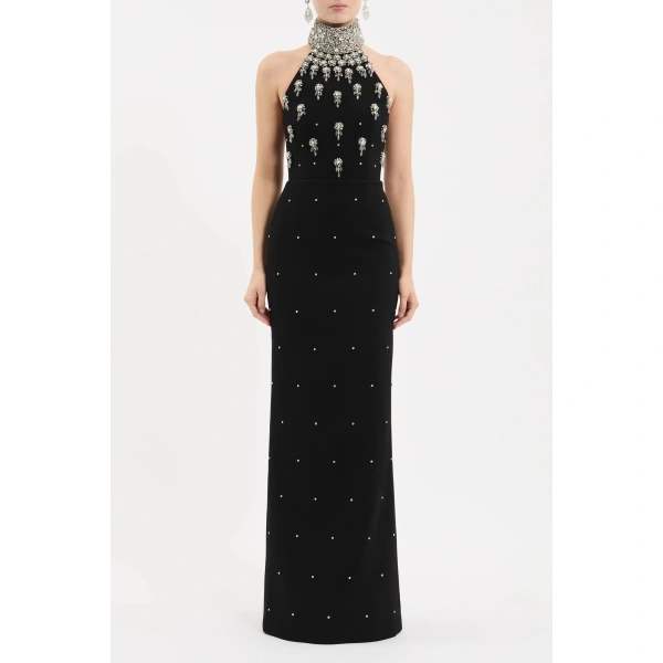 Rebecca Vallance Chandelier Halter Gown | Evening Gowns | Coveti