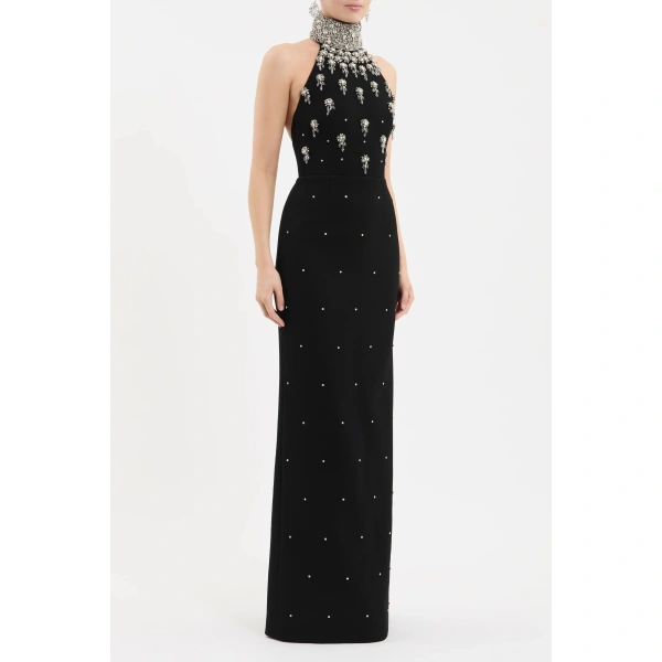 Rebecca Vallance Chandelier Halter Gown | Evening Gowns | Coveti