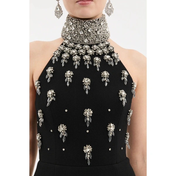 Rebecca Vallance Chandelier Halter Gown | Evening Gowns | Coveti