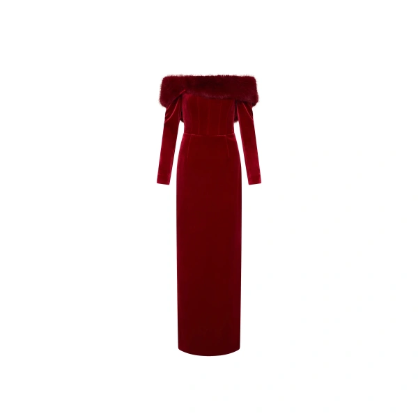 Crimson Rose Gown